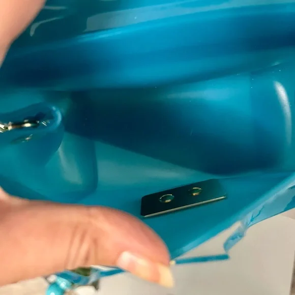 GUC Furla jelly Teal Mini Bag and dust bag - Picture 4 of 4